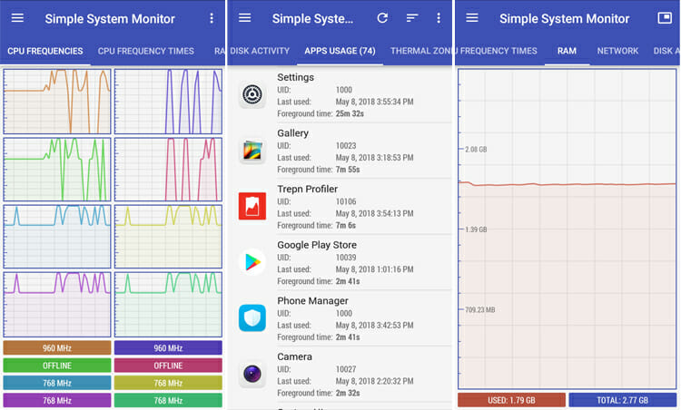 Simple System Monitor app