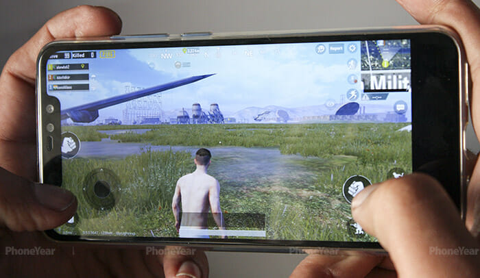 Playing PUBG on Redmi Note 6 Pro