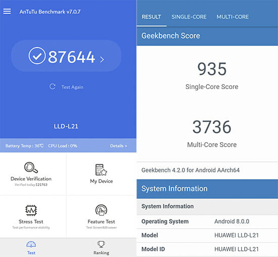 Honor 9 Lite Benchmarks