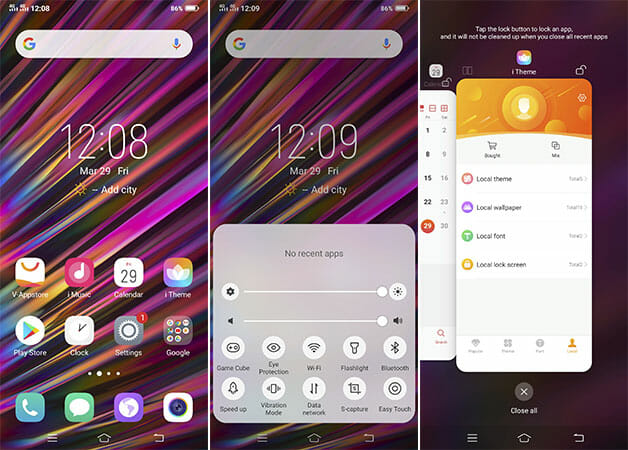 Vivo V15 home screen