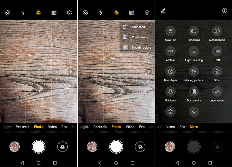 Huawei P30 Pro Camera App Interface