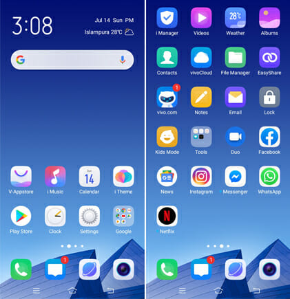 Vivo Y15 FunTouch 9