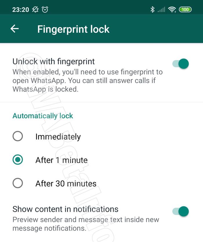whatsapp fingerprint lock feature-2