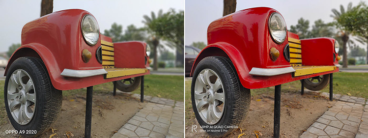 Car shape bench in Bahira Town Lahore