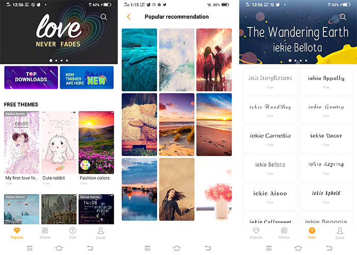 Themes & Fonts vivo s1 pro theme